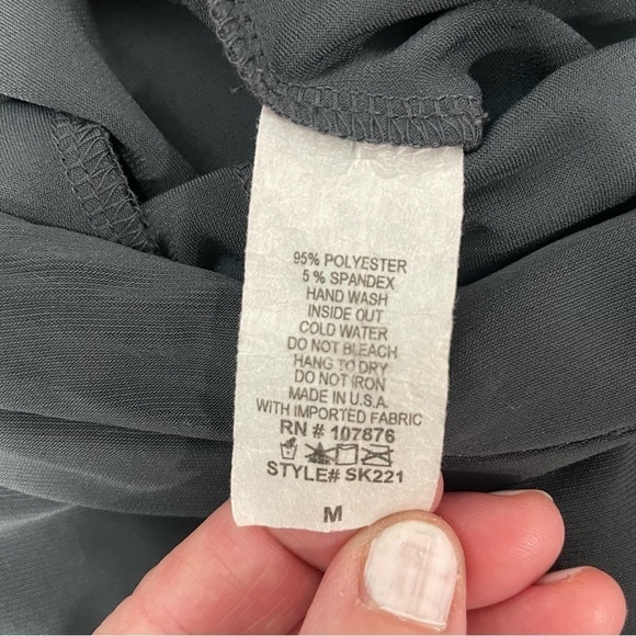 Sun Kim Andrea Pant Gray Travel Packable Trousers Size Medium - Picture 15 of 16